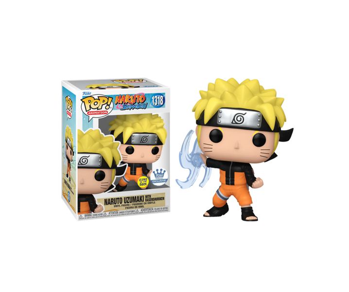 Фигурка Funko POP! Наруто Эксклюзив светится в темноте №1318 (Naruto with Rasenshuriken Exclusive)