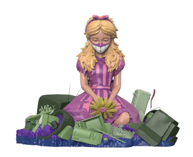 Фигурка Alice in Wasteland by ABCNT Acid Edition Exclusive светится в темноте изображение 2