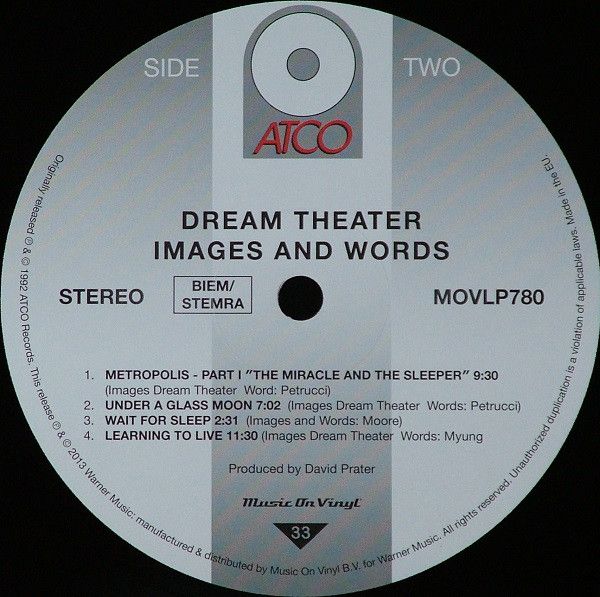 Виниловая пластинка Dream Theater – Images And Words (180 g) изображение 3