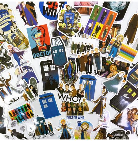 Стикеры Доктор Кто (Doctor Who) 50 шт