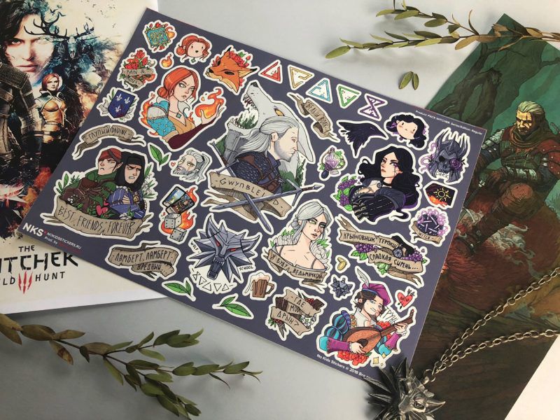 Стикеры Ведьмак (Witcher) наклейки NKS