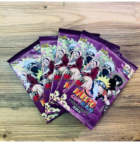 Коллекционные карточки Наруто Тир 2 Серия 6 (Naruto) Набор из 5 бустеров
