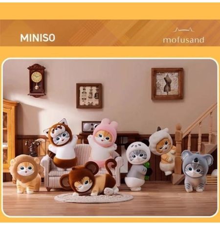 Случайная фигурка MINISO Mofusand Fluffy Party Лицензия 7-10 см изображение 3