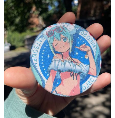 Значок Хатсунэ Мику Большой (Hatsune Miku) #4 7,5 см в ассортименте изображение 2