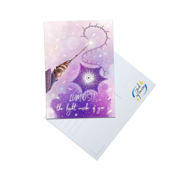 Почтовая открытка Гарри Поттер: Люмос