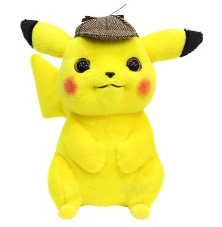 Мягкая игрушка Пикачу Детектив, короткошерстный (Pokémon Detective Pikachu)
