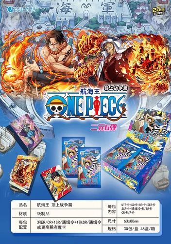 Коллекционные карточки One Piece Серия 6 Тир 2 - 5 штук в бустере Арка Импел Даун изображение 2