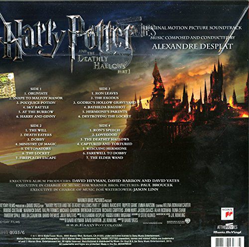 Виниловая пластинка Гарри Поттер и Дары Смерти OST 2 LP (Harry Potter) изображение 2