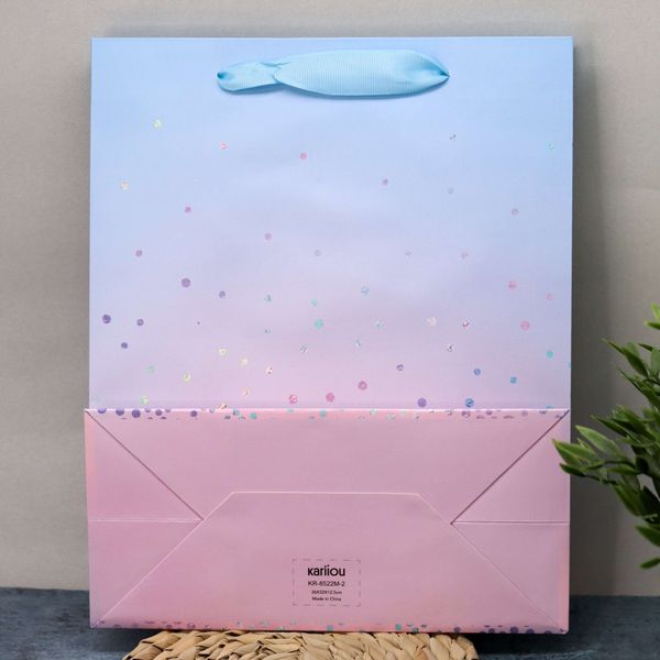 Пакет с блестками Sequins 32х26х12 см изображение 3