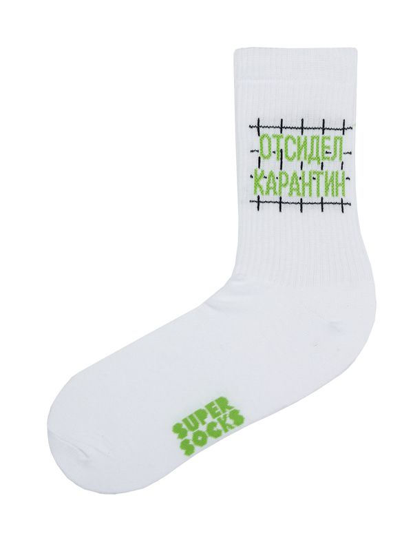Носки SUPER SOCKS Отсидел карантин (размер 35-40)