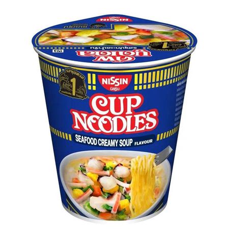 Лапша Cup Noodle Nissin сливочный суп с морепродуктами 71 г