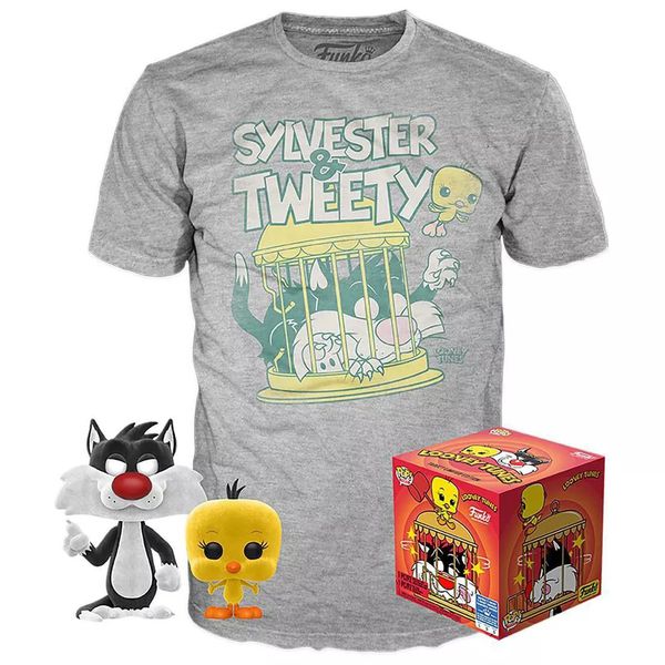 Набор фигурки Funko POP! и футболка Сильвестр и Твити (Sylvester & Tweety) Exclusive