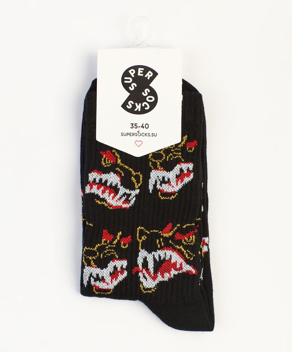 Носки SUPER SOCKS Hellbound - Адская Гончая черные (размер 35-40) изображение 2