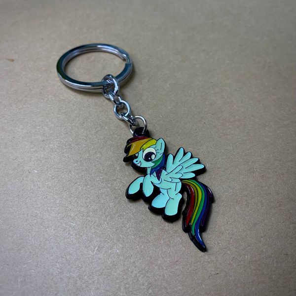 Брелок My Little Pony - Радуга Дэш (Rainbow Dash) металл