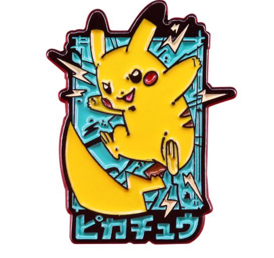 Значок Покемон - Пикачу в прыжке (Pokemon - Pikachu)