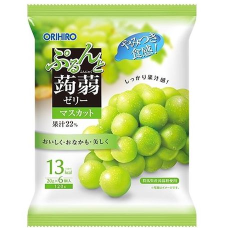 Желе Конняку с виноградом мускат Onihiro Япония 120 г