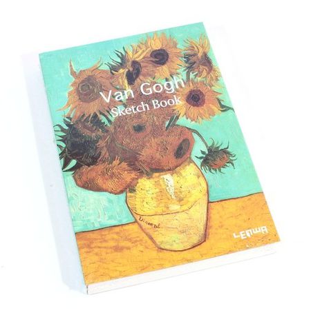 Скетчбук Ван Гог - Двенадцать подсолнухов в вазе
