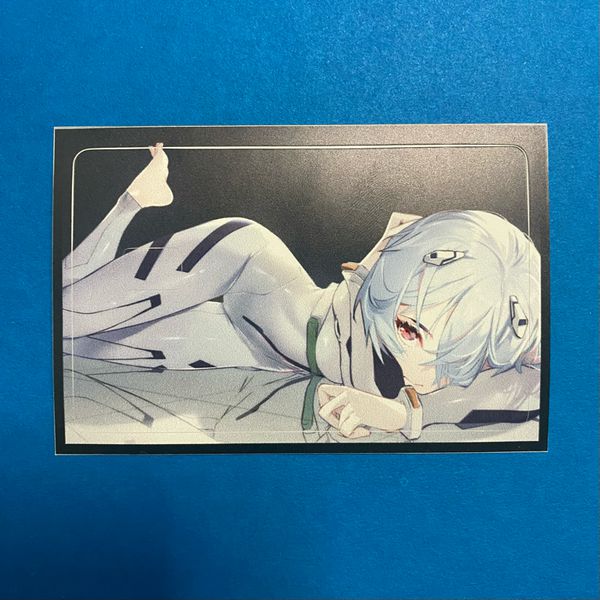 Наклейка на банковскую карту Евангелион - Рей (Neon Genesis Evangelion - Rei) StickerStars