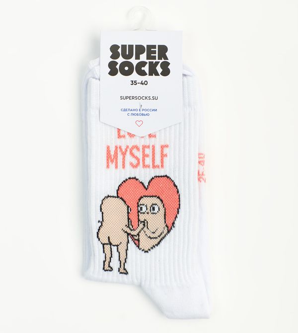 Носки SUPER SOCKS Love Myself (размер 35-40) изображение 2