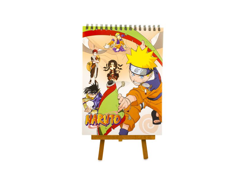 Скетчбук Наруто - Со свитком, на пружине (Naruto)