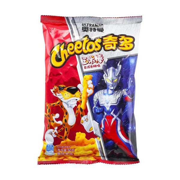 Чипсы Cheetos Crunchy Ultraman Edition со вкусом японского стейка