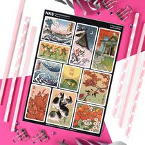 Наклейки Японские гравюры, стикеры NKS D-Pack