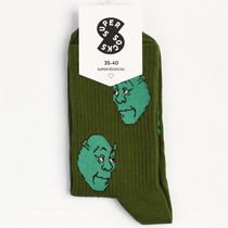 Носки SUPER SOCKS Шрек паттерн (размер 35-40)