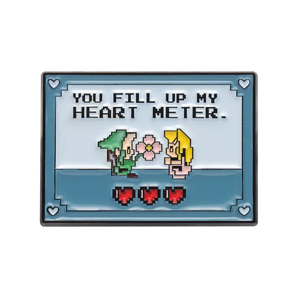 Значок Легенда о Зельде - Линк и Зельда (пин, металл) 2х3 см