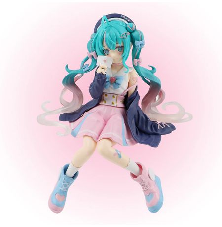 Фигурка Хатсуне Мику сидит с конвертом (Hatsune Miku) 13 см изображение 3