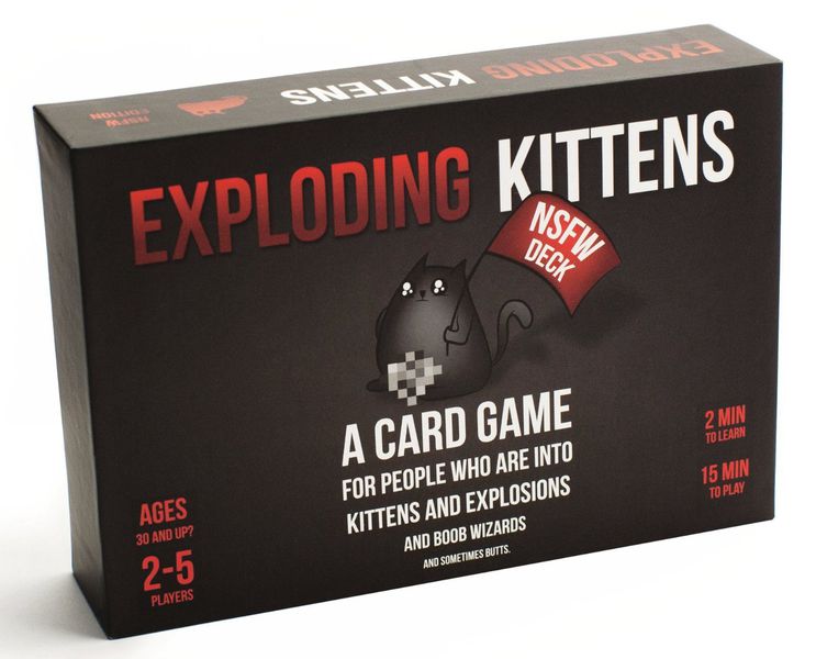 Настольная игра Взрывные Котята на английском (Exploding Kittens NSFW Deck) изображение 2