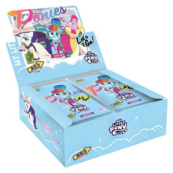 Коллекционные карточки My Little Pony - Тир 2 - 5 штук в бустере (Голубой бокс)