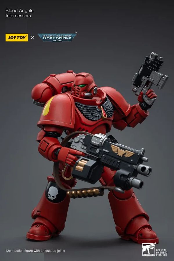 Фигурка Warhammer 40000 - Кровавый Ангел Заступник (Blood Angels Intercessors JOYTOY) 1:18 изображение 9