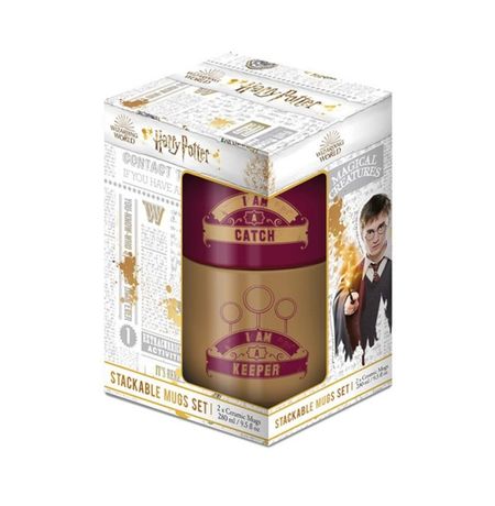 Подарочный набор Гарри Поттер (Harry Potter) 2 кружки Квиддич (280 мл + 280 мл)