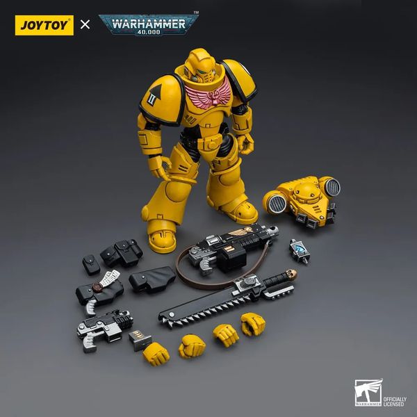 Фигурка Warhammer 40000 - Имперский Кулак Заступник (Imperial Fists Intercessors JOYTOY) 1:18 изображение 5