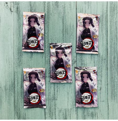 Коллекционные карточки Demon Slayer Tier 3 Набор из 5 бустеров Dino изображение 3