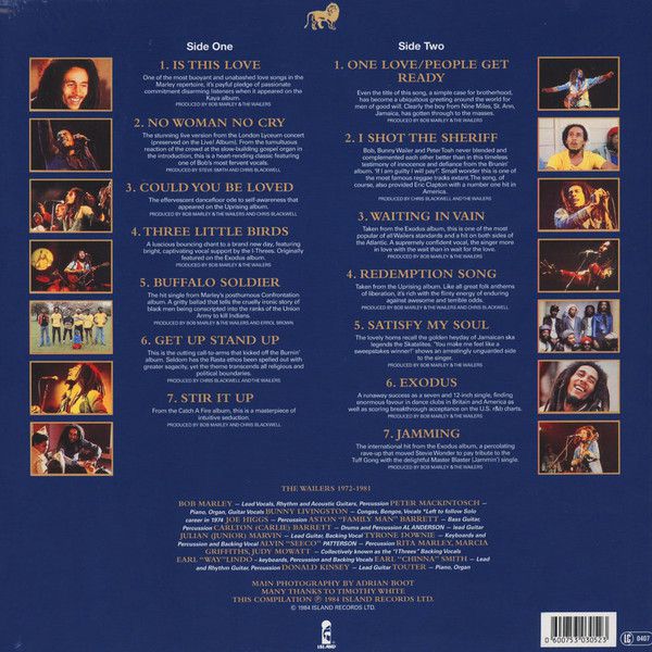 Виниловая пластинка Bob Marley & The Wailers – Legend - The Best Of Bob Marley изображение 2