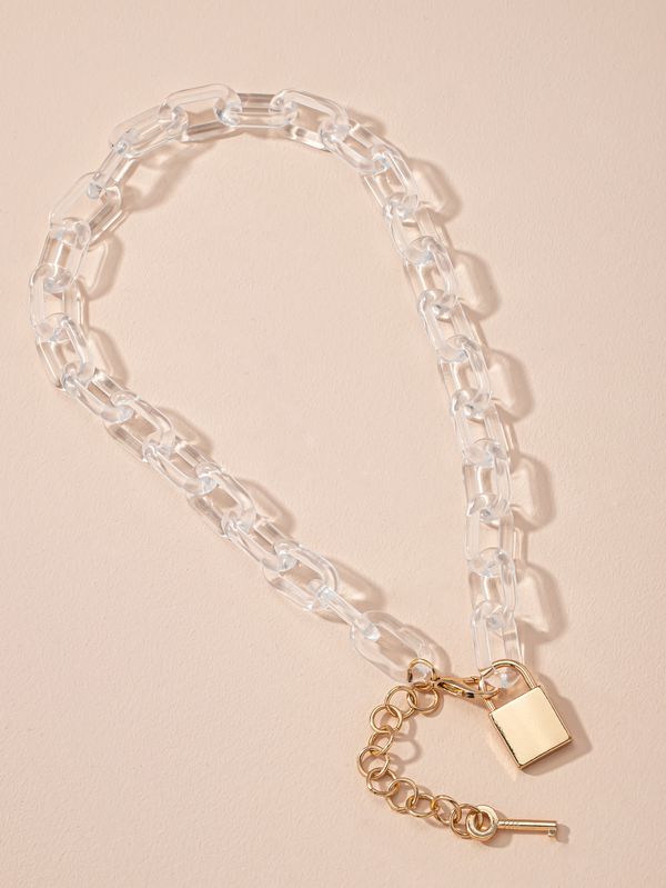 Цепь Замок и ключ, прозрачная изображение 2