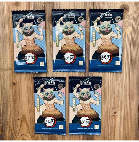 Коллекционные карточки Demon Slayer Tier 1 Набор из 5 бустеров Card Fun изображение 2