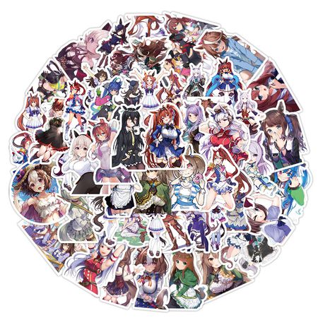 Стикеры Девушки-пони (Uma Musume: Pretty Derby), 50 шт изображение 2
