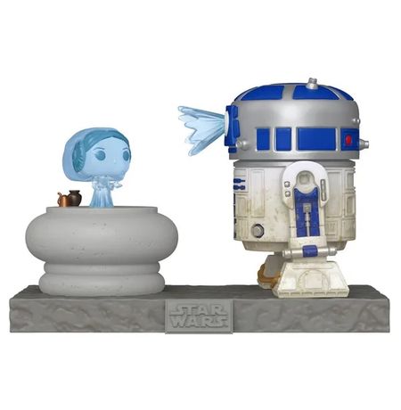 Фигурка Funko POP! Звёздные Войны - R2D2 с голограммой принцессы Леи (Star Wars R2D2 Princess Leia) изображение 2