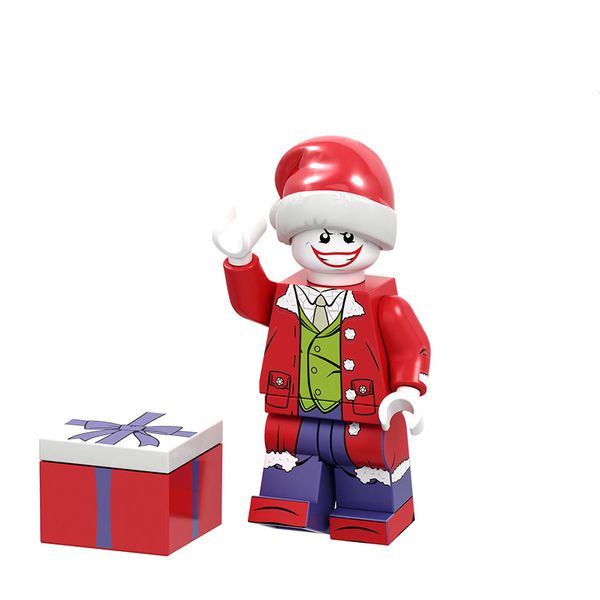 Мини-фигурка Новогодний Джокер (Pogo Blocks - DC Joker)