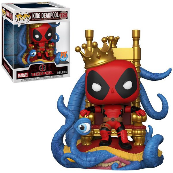 Фигурка Funko POP! Дэдпул Король на троне Эксклюзив (King Deadpool on Throne Exclusive)