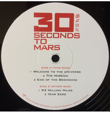 Виниловая пластинка 30 Seconds To Mars – 30 Seconds To Mars изображение 3
