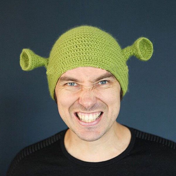Шапка Шрек вязаная (Shrek) изображение 2