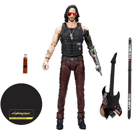 Фигурка Cyberpunk 2077 - Джонни Сильверхенд (Johnny Silverhand) 18 см