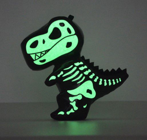 Брелок Скелет динозавра, светится в темноте изображение 2