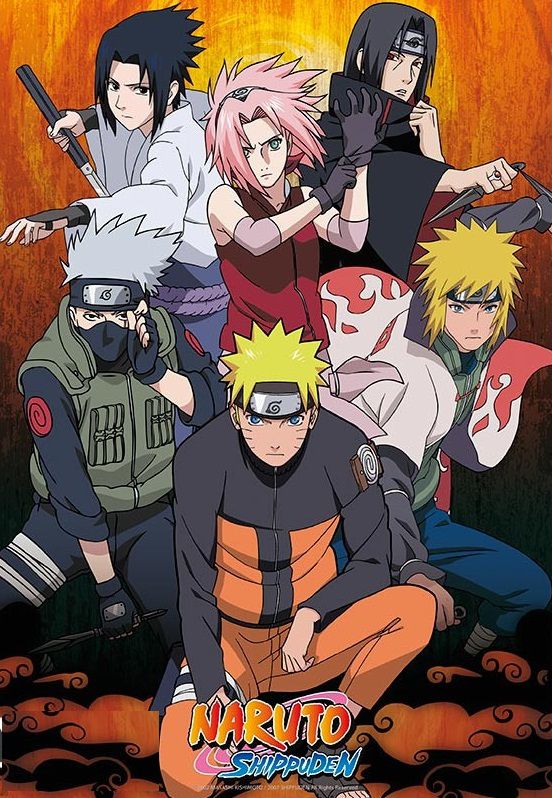 Постер Наруто (Naruto) 98x68 см
