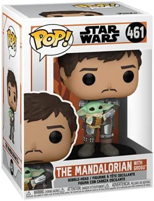 Фигурка Funko POP! Мандалорец с Грогу (Star Wars - Mandalorian with Grogu) изображение 2