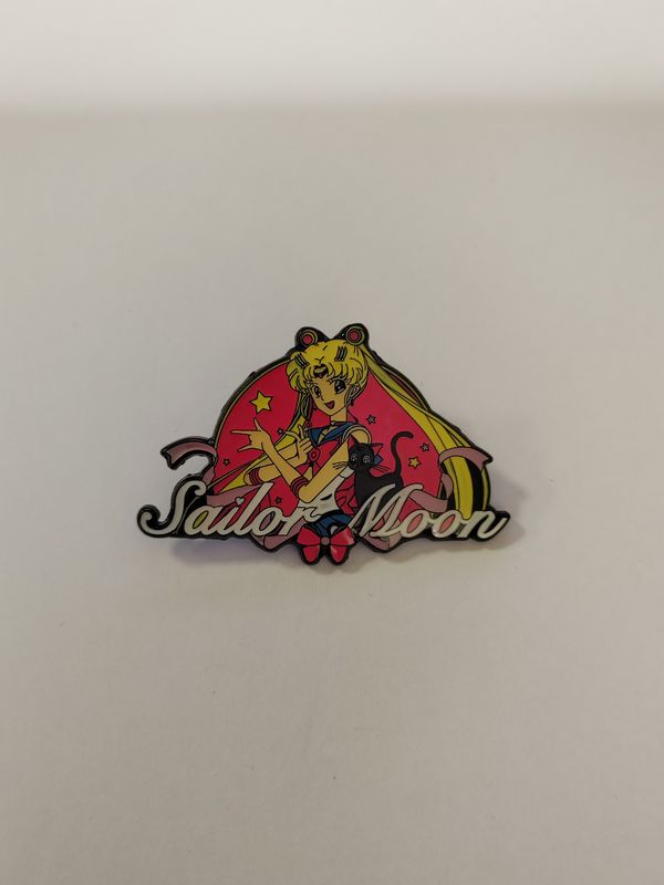 Значок Sailor Moon - Усаги и Луна, (пин, металл) 5,5х3,5 см