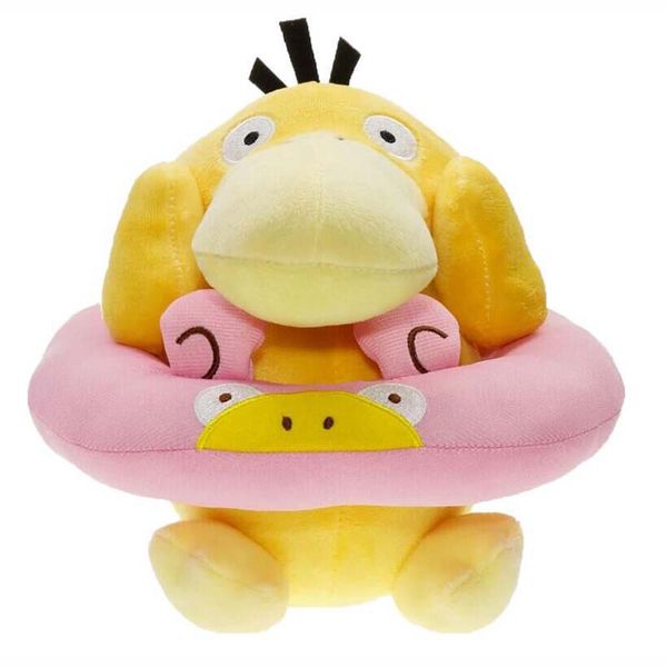 Мягкая игрушка Покемон Псайдак в кругу-слоупоке (Pokemon Psyduck)